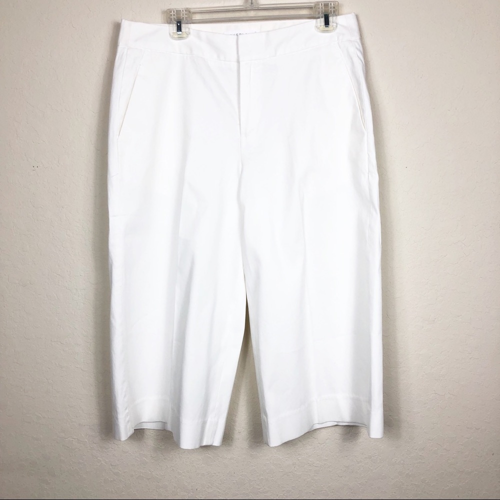 Everlane | White ivory wide leg cropped pant, size 10